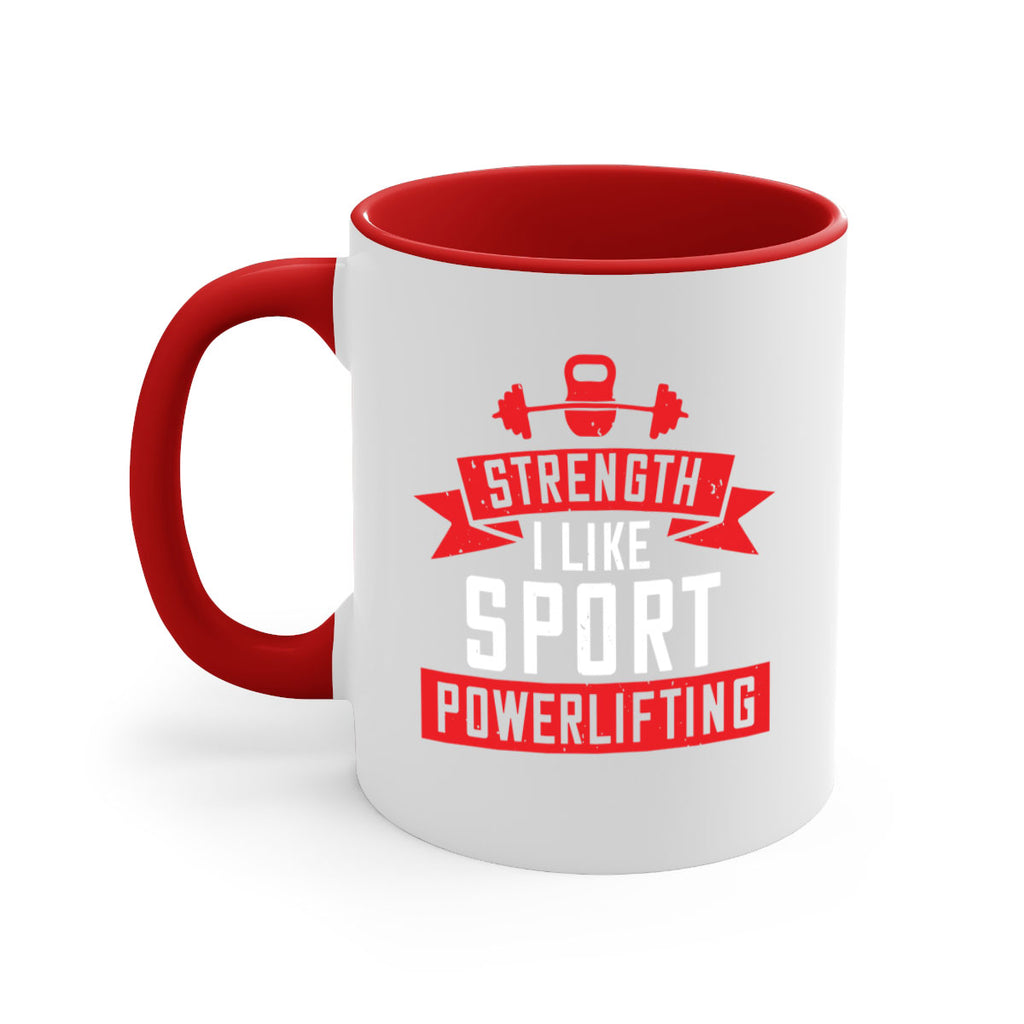 strength i like sport powerlifting 73#- gym-Mug / Coffee Cup