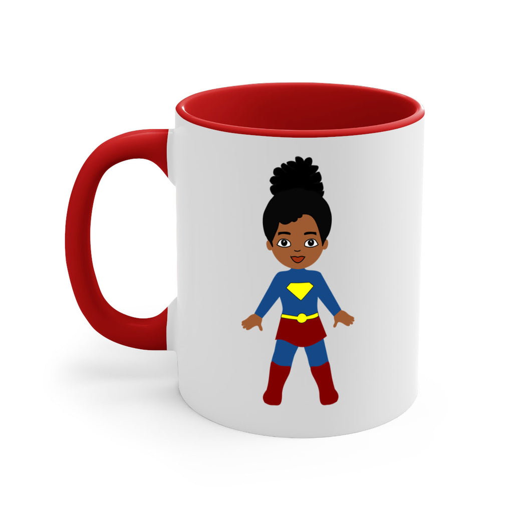 super kids girl 4#- Black women - Girls-Mug / Coffee Cup