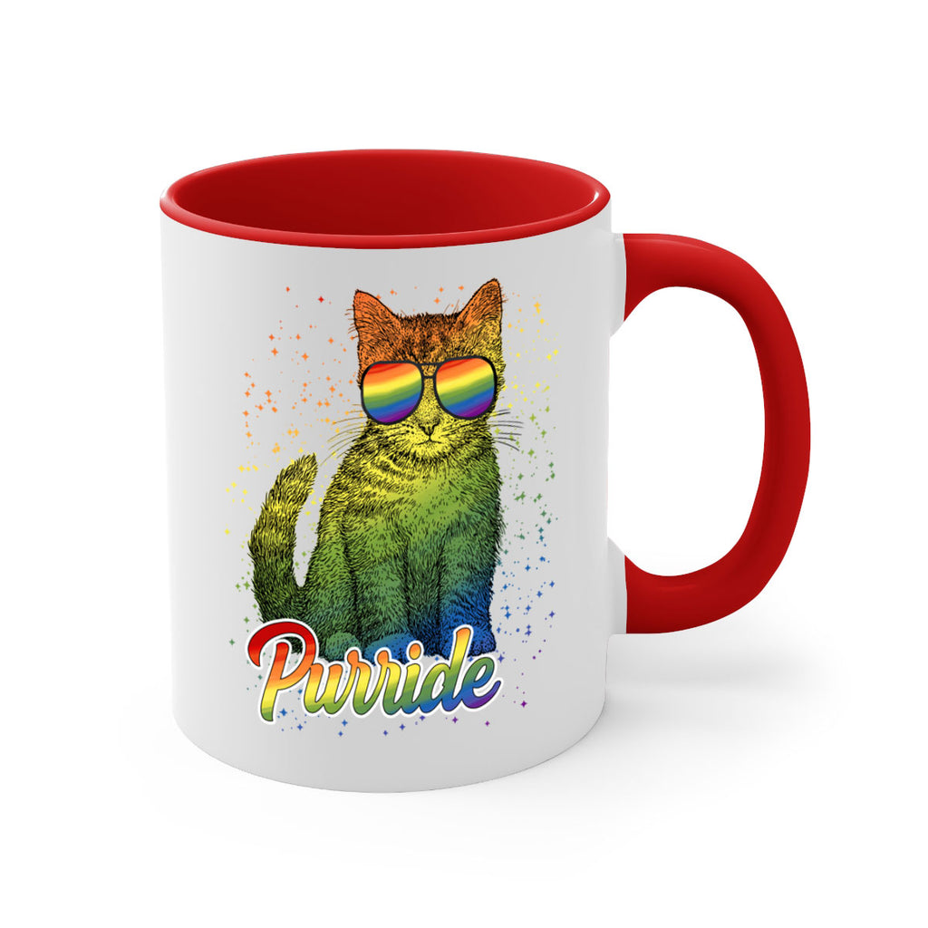 Cat Purride Lgbt Flag  Png 57#- lgbt-Mug / Coffee Cup