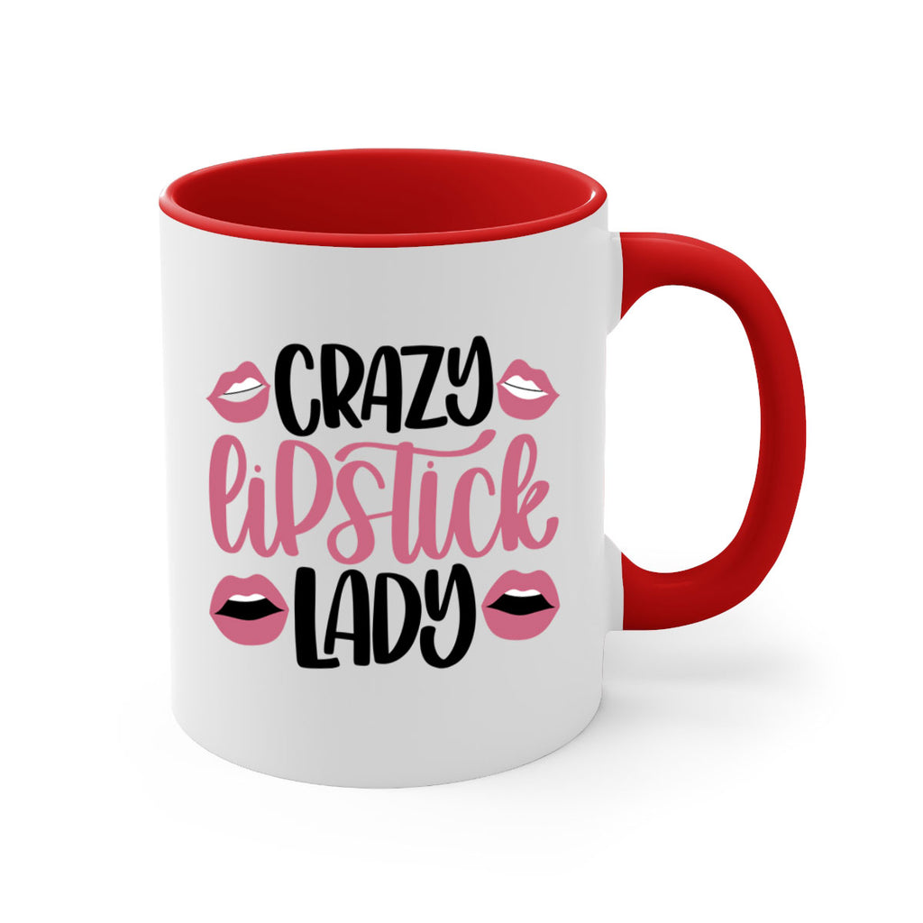 Crazy Lipstick Lady Style 107#- makeup-Mug / Coffee Cup