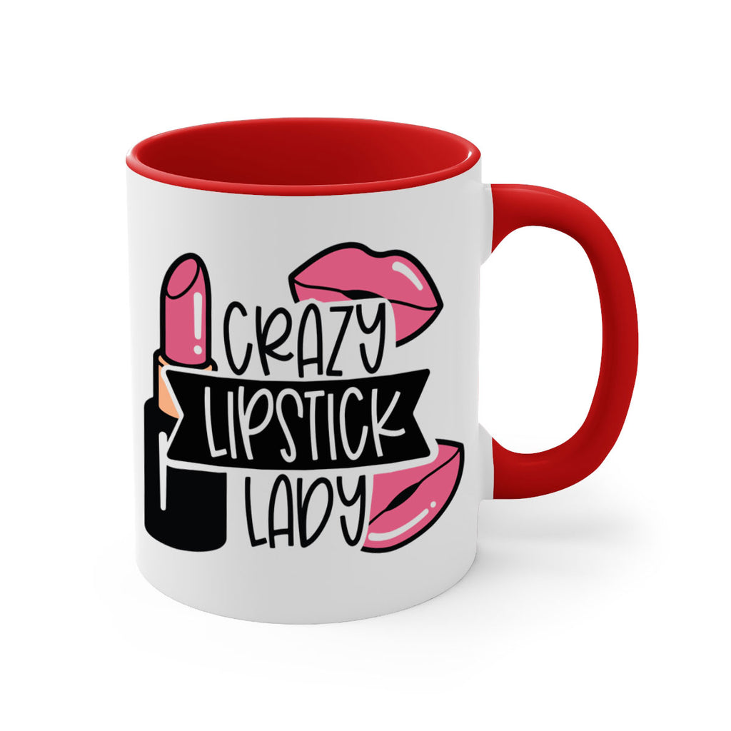 Crazy Lipstick Lady Style 108#- makeup-Mug / Coffee Cup