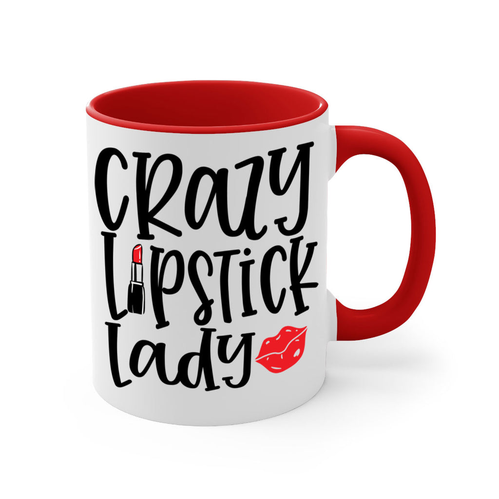 Crazy Lipstick Lady Style 240#- makeup-Mug / Coffee Cup