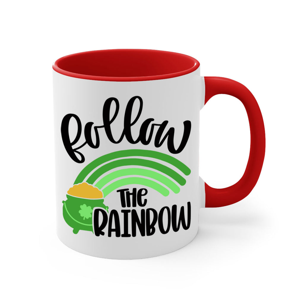 Follow The Rainbow Style 99#- St Patricks Day-Mug / Coffee Cup