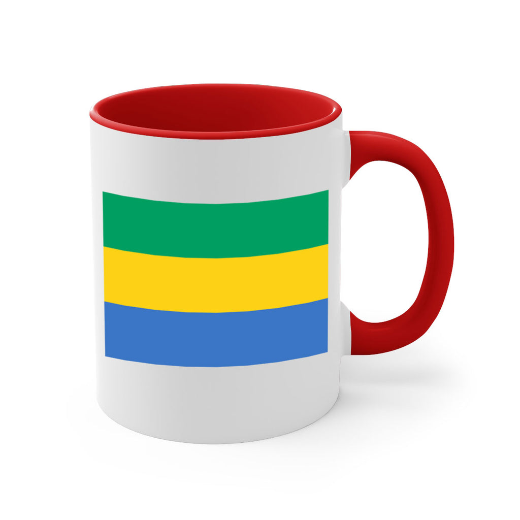 Gabon 136#- world flag-Mug / Coffee Cup