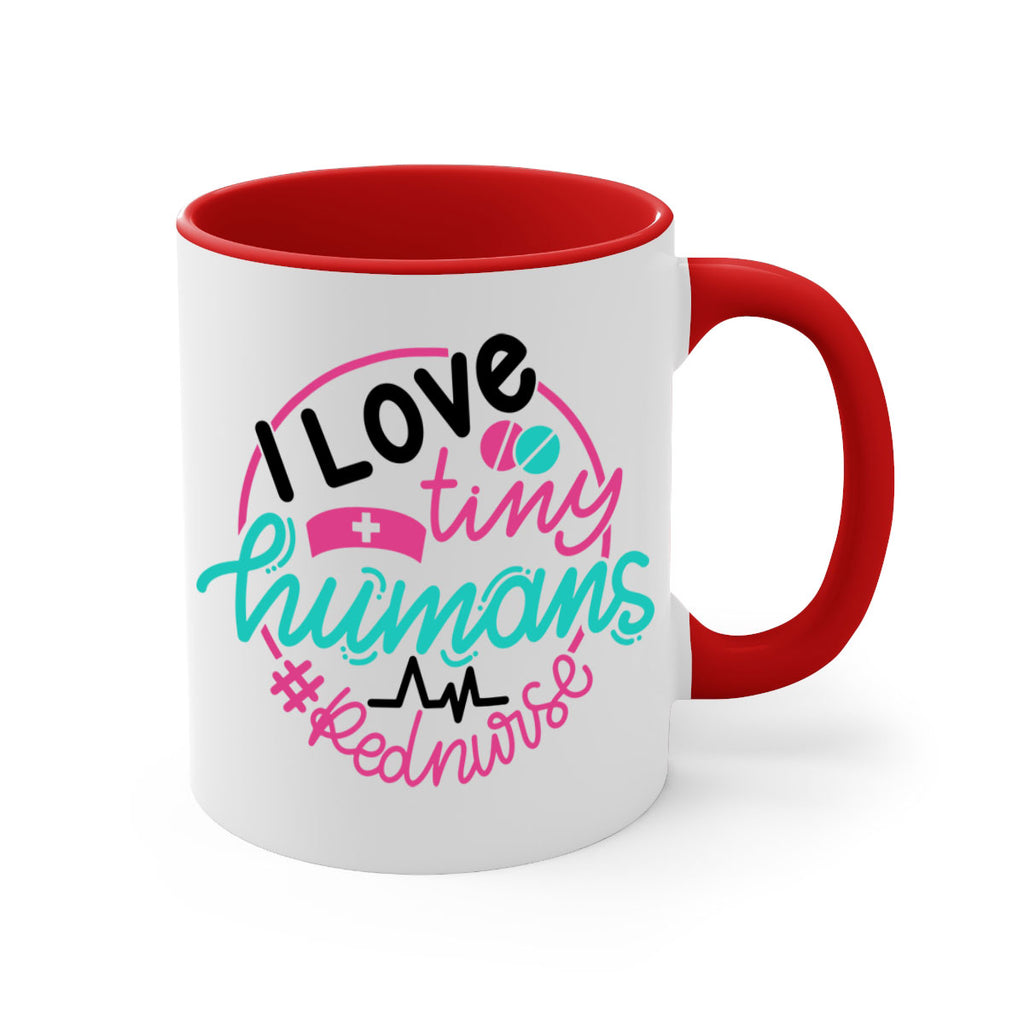 I Love Tiny Humans Red Nurse Style Style 167#- nurse-Mug / Coffee Cup