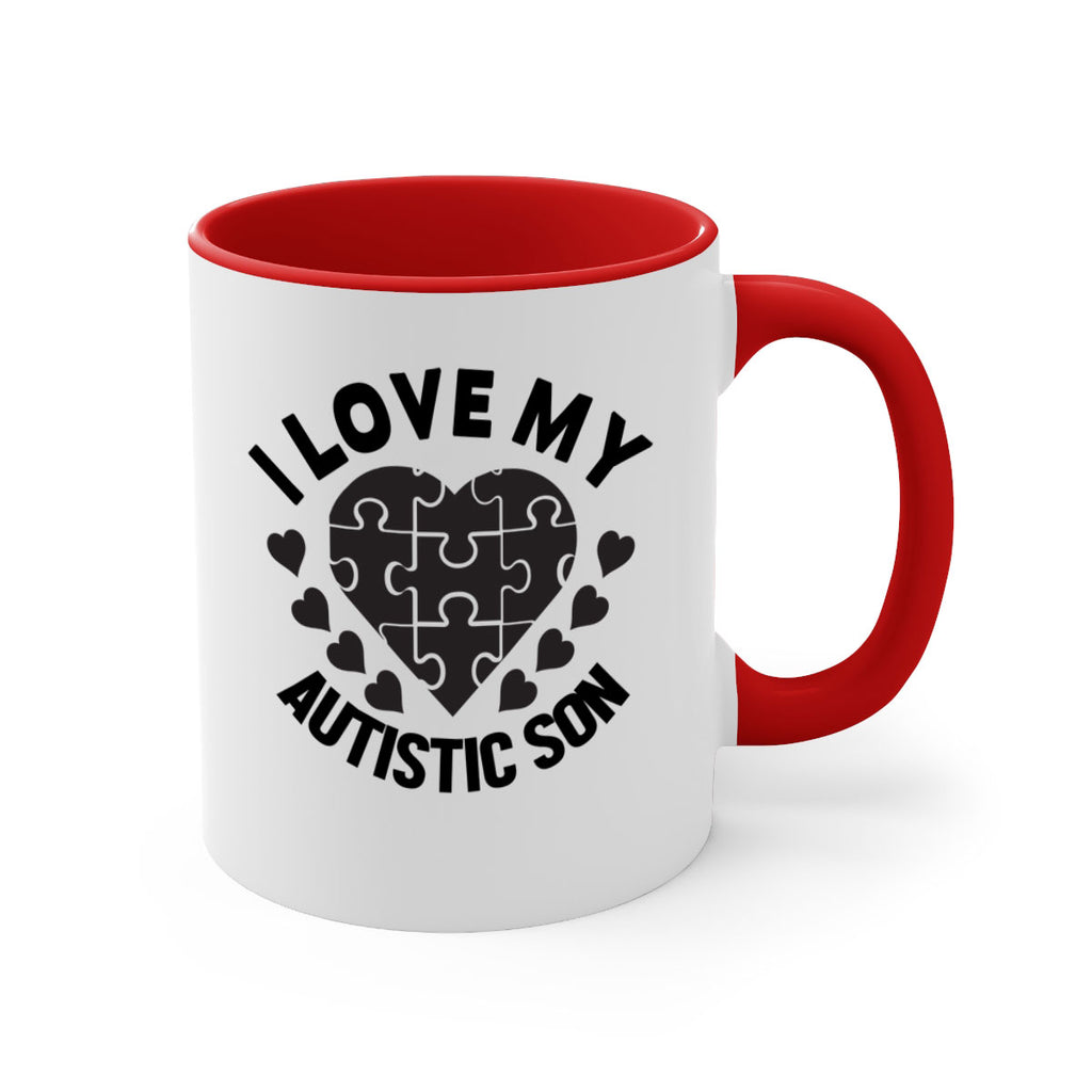 I love my Style 46#- autism-Mug / Coffee Cup