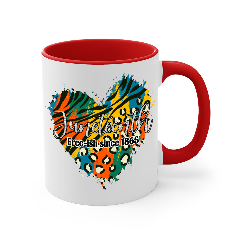 Juneteenth Freeish Since 1865 Heart Png 38#- juneteenth-Mug / Coffee Cup