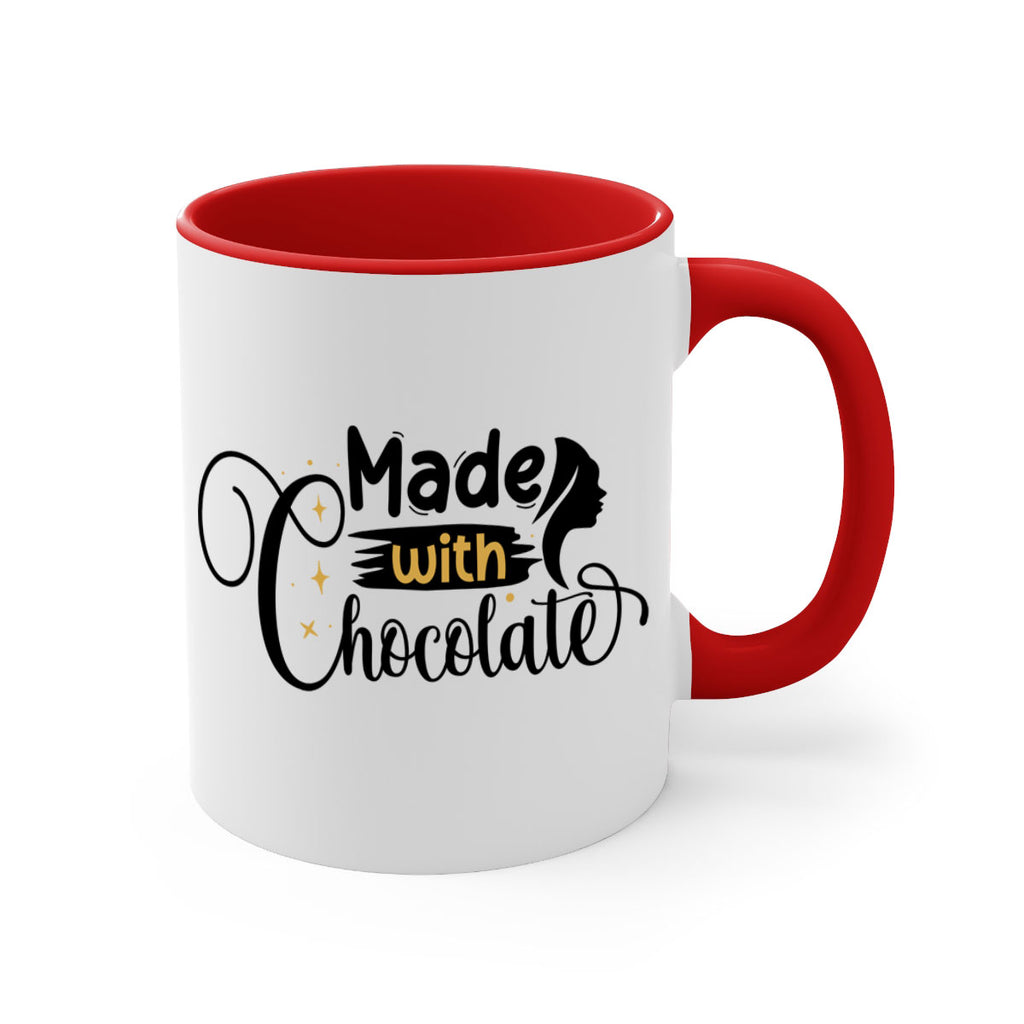Made with chocolate Style 24#- Black women - Girls-Mug / Coffee Cup