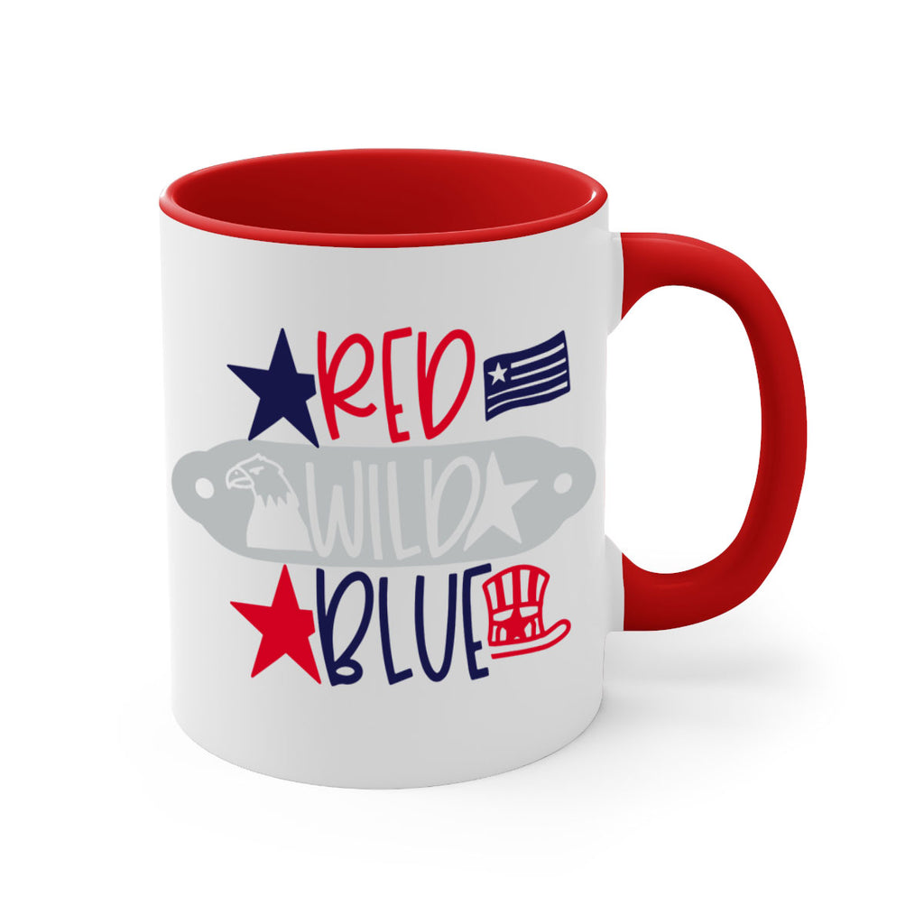 Red Wild Blue Style 171#- 4th Of July-Mug / Coffee Cup