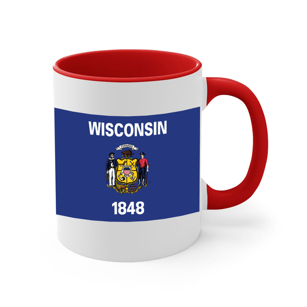 Wisconsin 2#- Us Flags-Mug / Coffee Cup