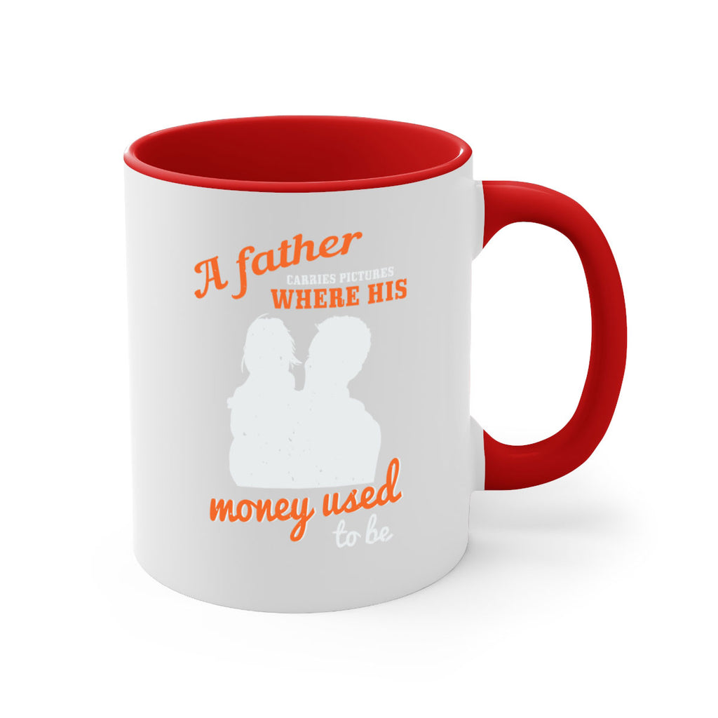 a father carries pictures 273#- fathers day-Mug / Coffee Cup