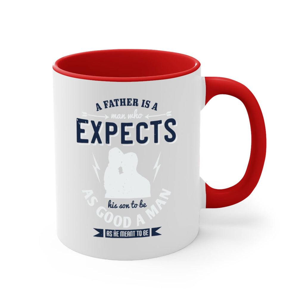 a father is a man who 135#- fathers day-Mug / Coffee Cup