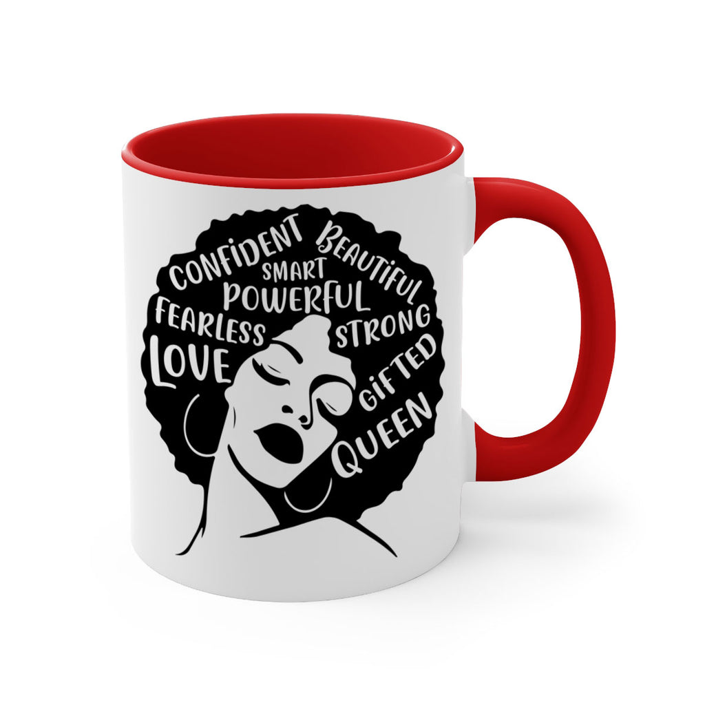 afro lady with words 24#- Black women - Girls-Mug / Coffee Cup