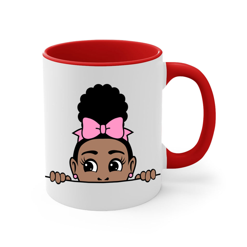 afro puff crown girl 3#- Black women - Girls-Mug / Coffee Cup