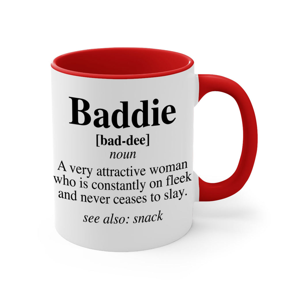 baddie definition 270#- black words - phrases-Mug / Coffee Cup