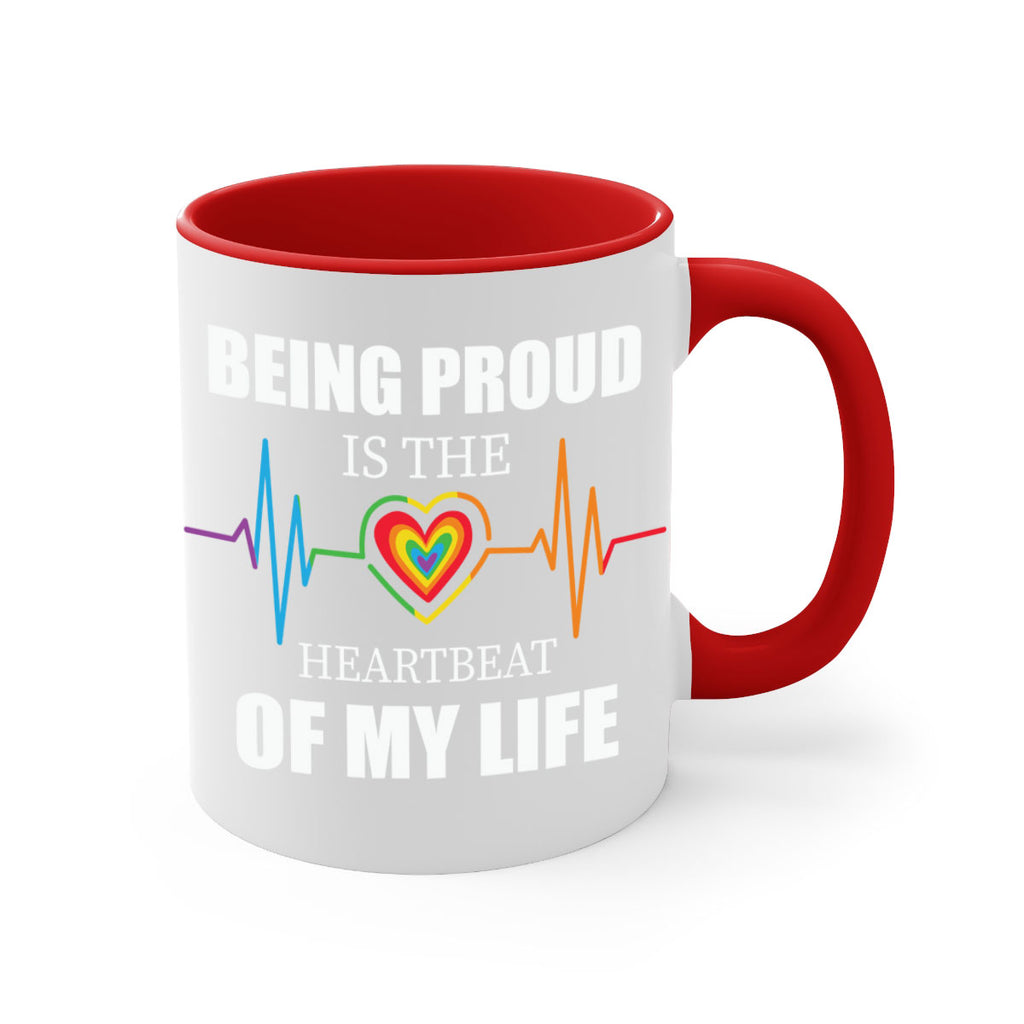 being proud is the heartbeat lgbt 158#- lgbt-Mug / Coffee Cup