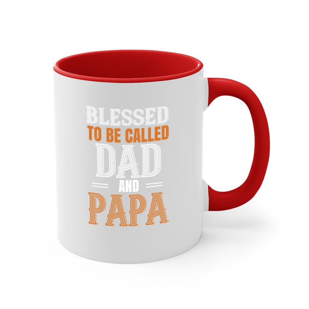 blessed to be called dad and papa 45#- grandpa-Mug / Coffee Cup