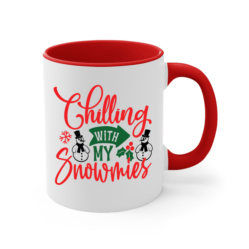 chilling with my snowmies style 92#- christmas-Mug / Coffee Cup