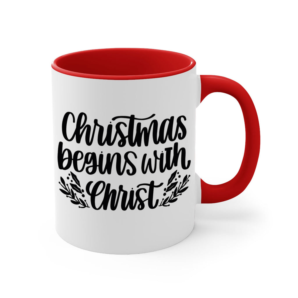 christmas begins with christ 203#- christmas-Mug / Coffee Cup