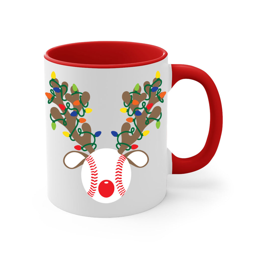 christmas reindeer antler baseball style 114#- christmas-Mug / Coffee Cup