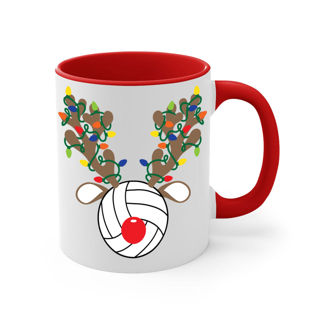 christmas reindeer antler volleyball style 121#- christmas-Mug / Coffee Cup