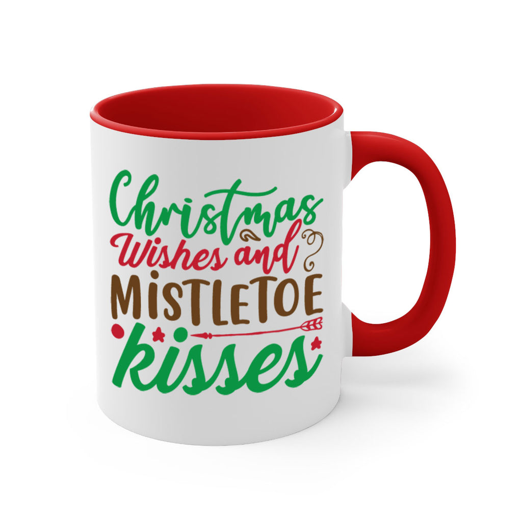 christmas wishes and mistletoe kisses 292#- christmas-Mug / Coffee Cup