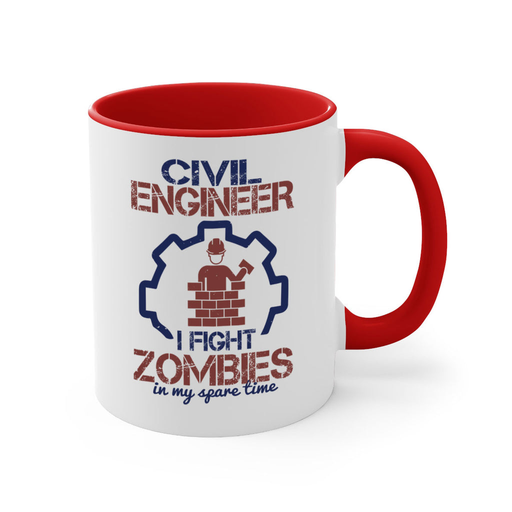 civil engineer i fight zombies in my spare time Style 25#- engineer-Mug / Coffee Cup