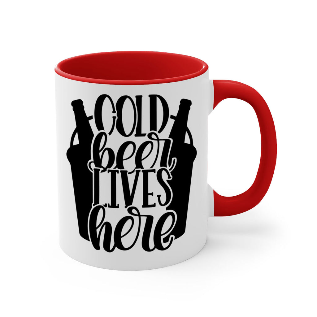 cold beer lives here 43#- beer-Mug / Coffee Cup