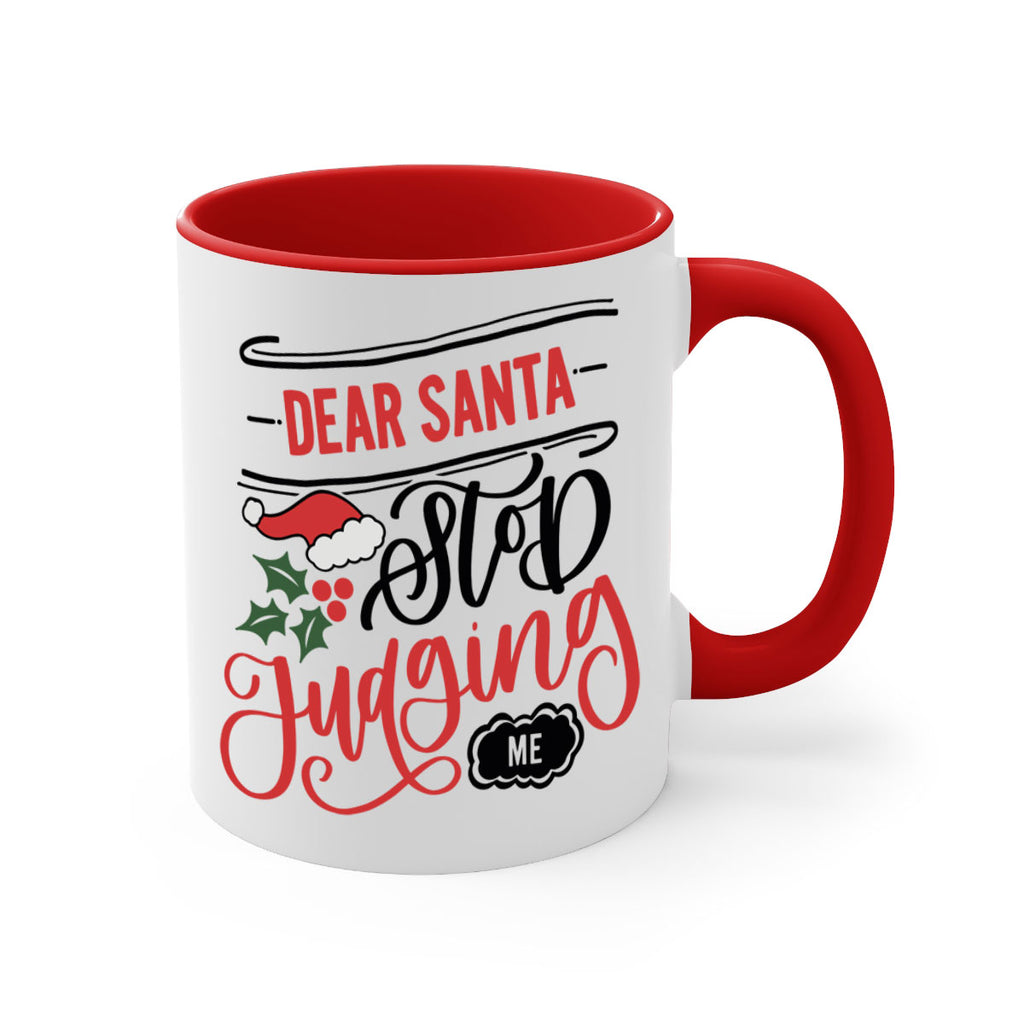 dear santa stop judging me 160#- christmas-Mug / Coffee Cup