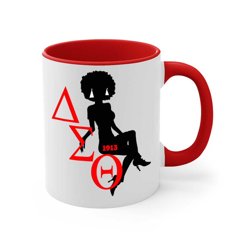 delta sigma theta 7#- black words - phrases-Mug / Coffee Cup