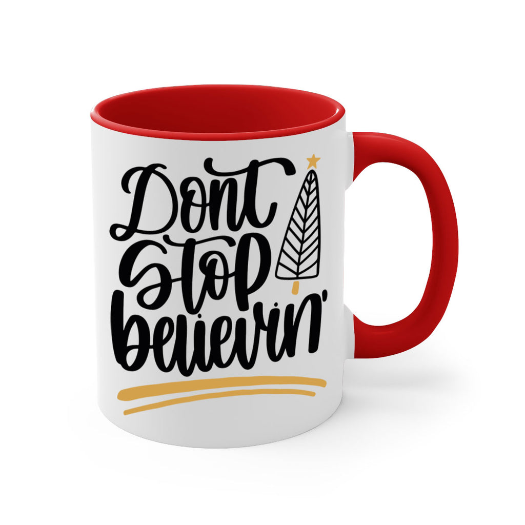 dont stop believin gold 158#- christmas-Mug / Coffee Cup