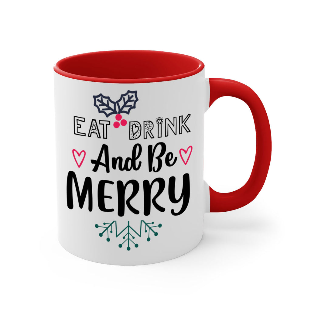 eat drink and be merry style 190#- christmas-Mug / Coffee Cup