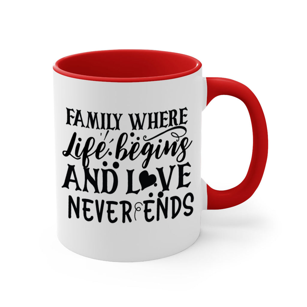 family where life begins and love never ends 33#- Family-Mug / Coffee Cup