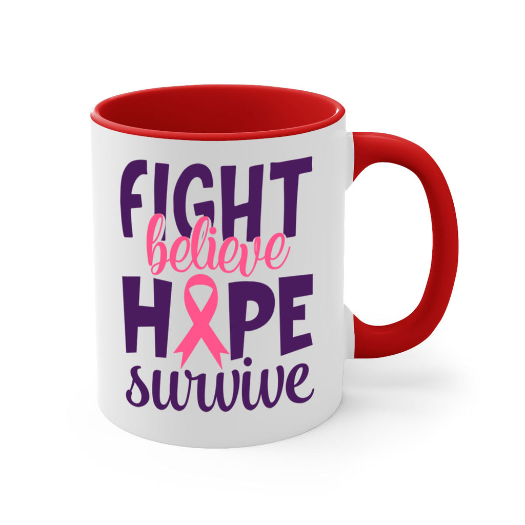 fight believe hope survive Style 13#- breast cancer-Mug / Coffee Cup