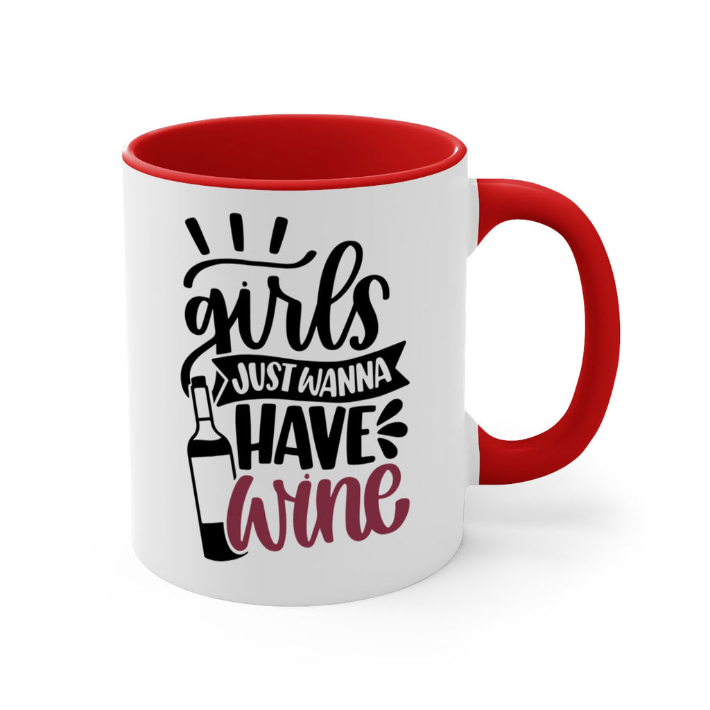 girls just wanna have wine 55#- wine-Mug / Coffee Cup