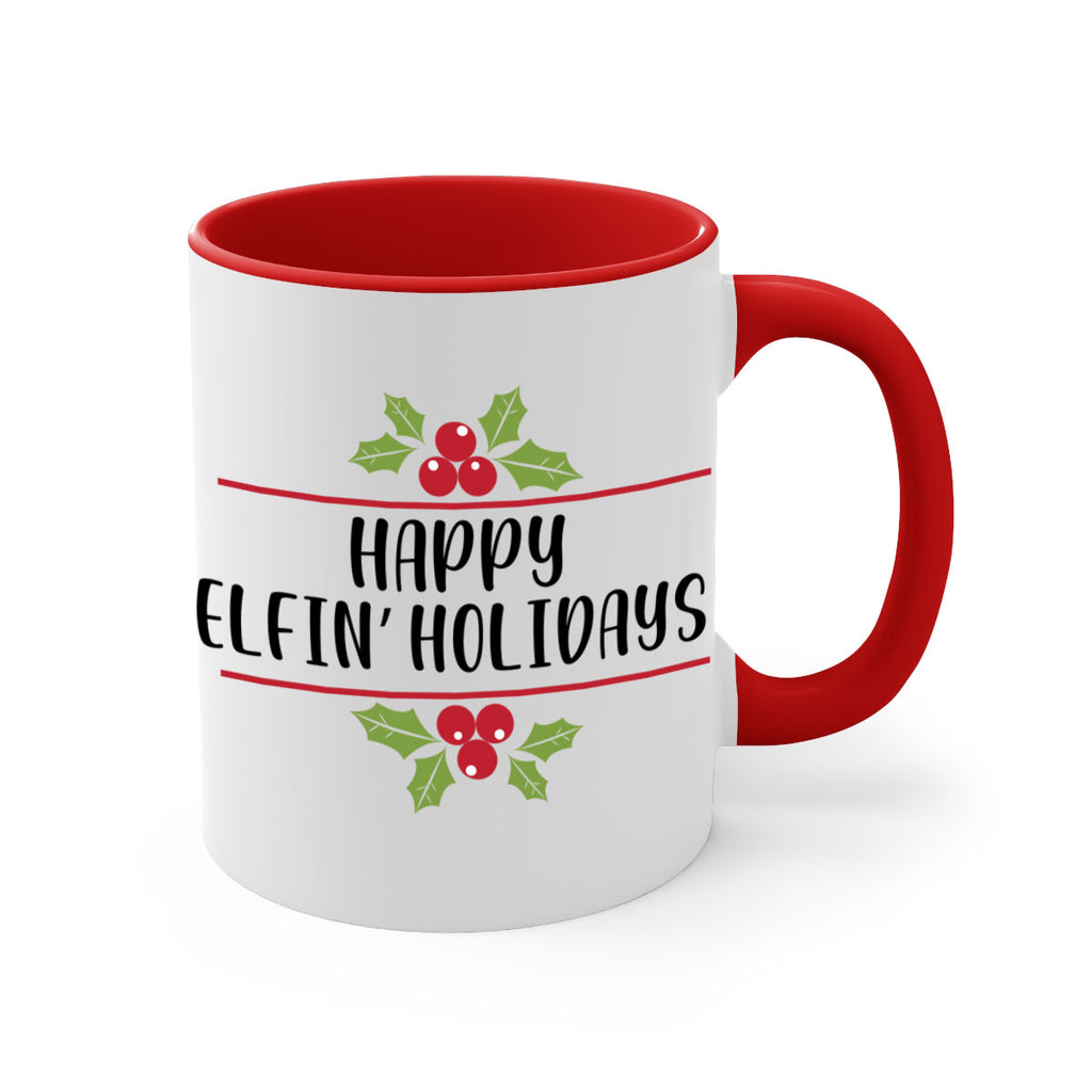 happy elfin holidays style 250#- christmas-Mug / Coffee Cup