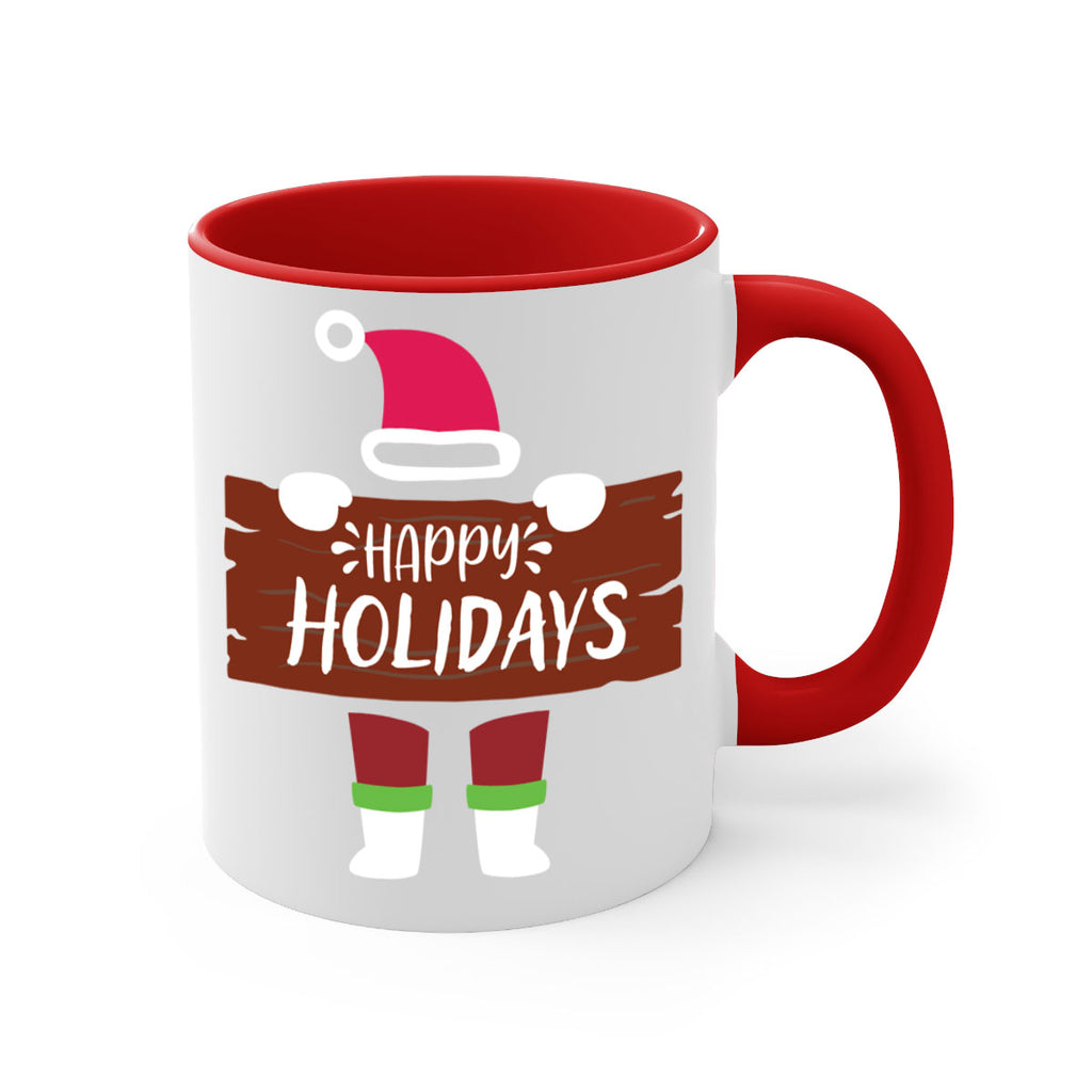 happy holidays style 255#- christmas-Mug / Coffee Cup