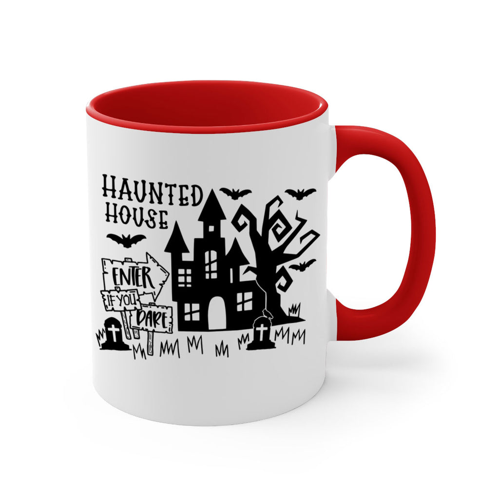 haunted house enter if you dare 60#- halloween-Mug / Coffee Cup