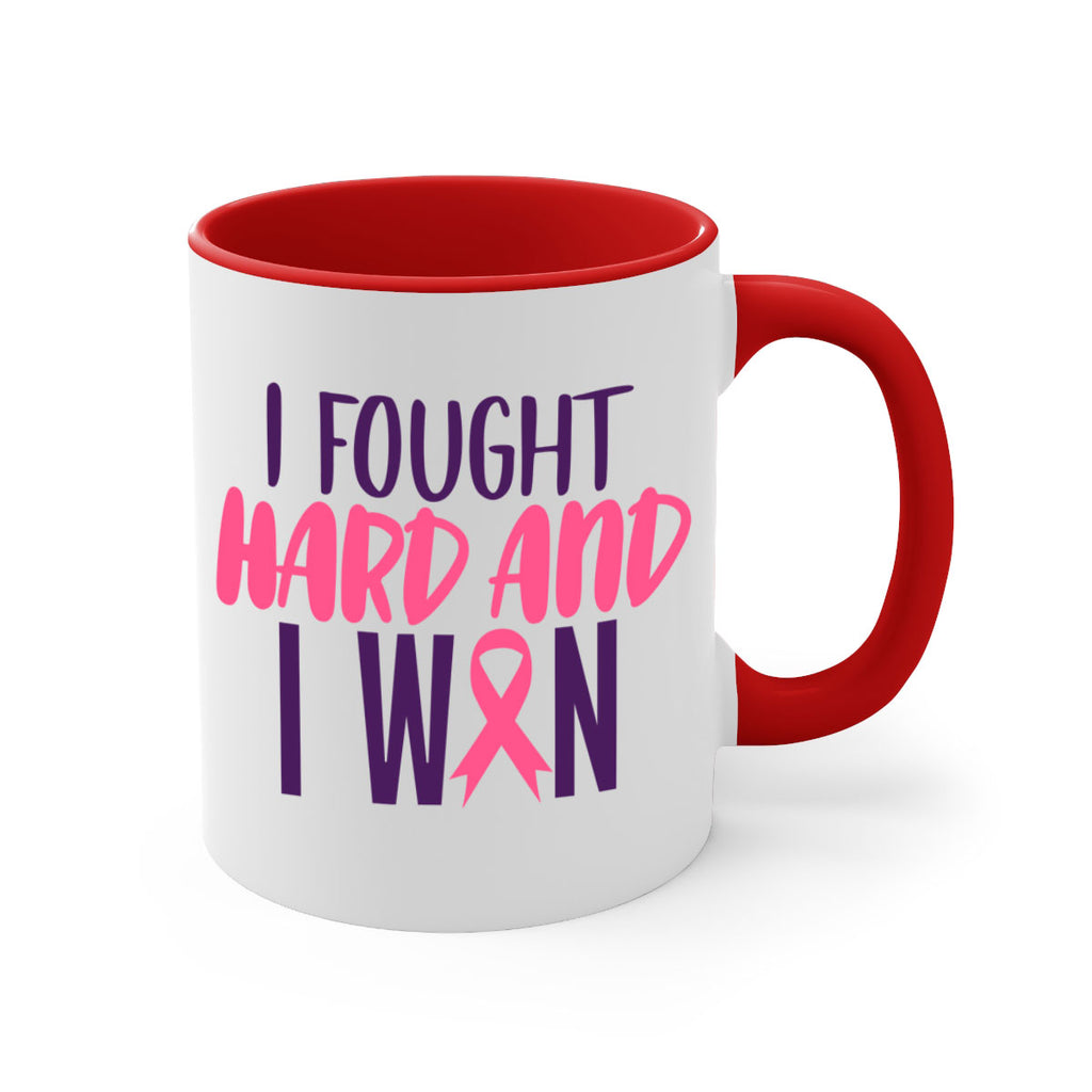 i fought hard and i won Style 10#- breast cancer-Mug / Coffee Cup