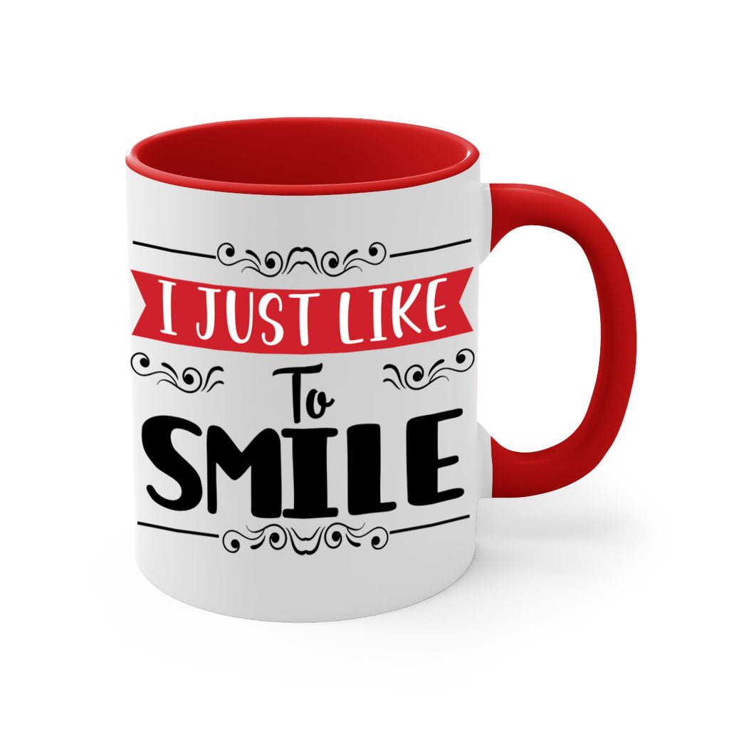 i just like to smile style 326#- christmas-Mug / Coffee Cup