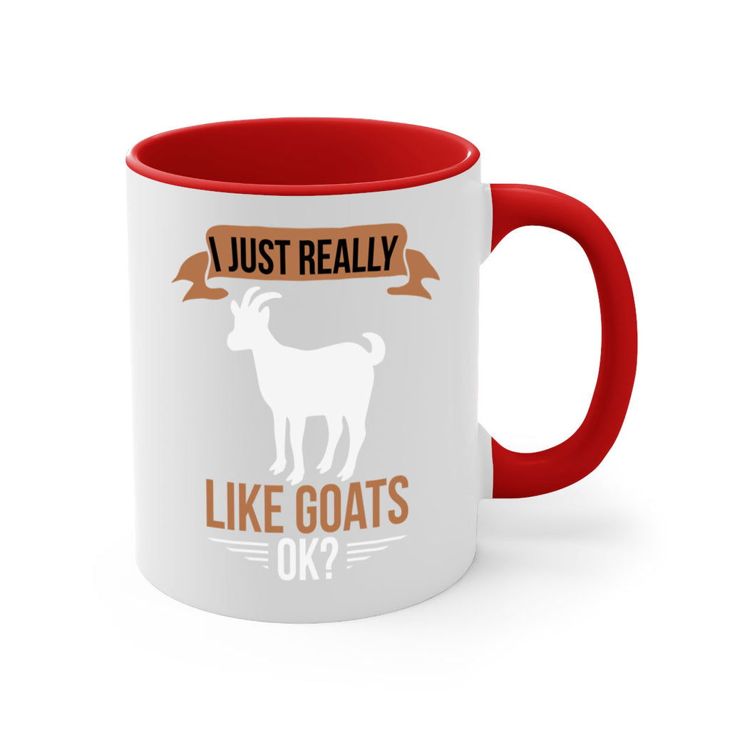 i just really like goats ok Style 3#- goat-Mug / Coffee Cup