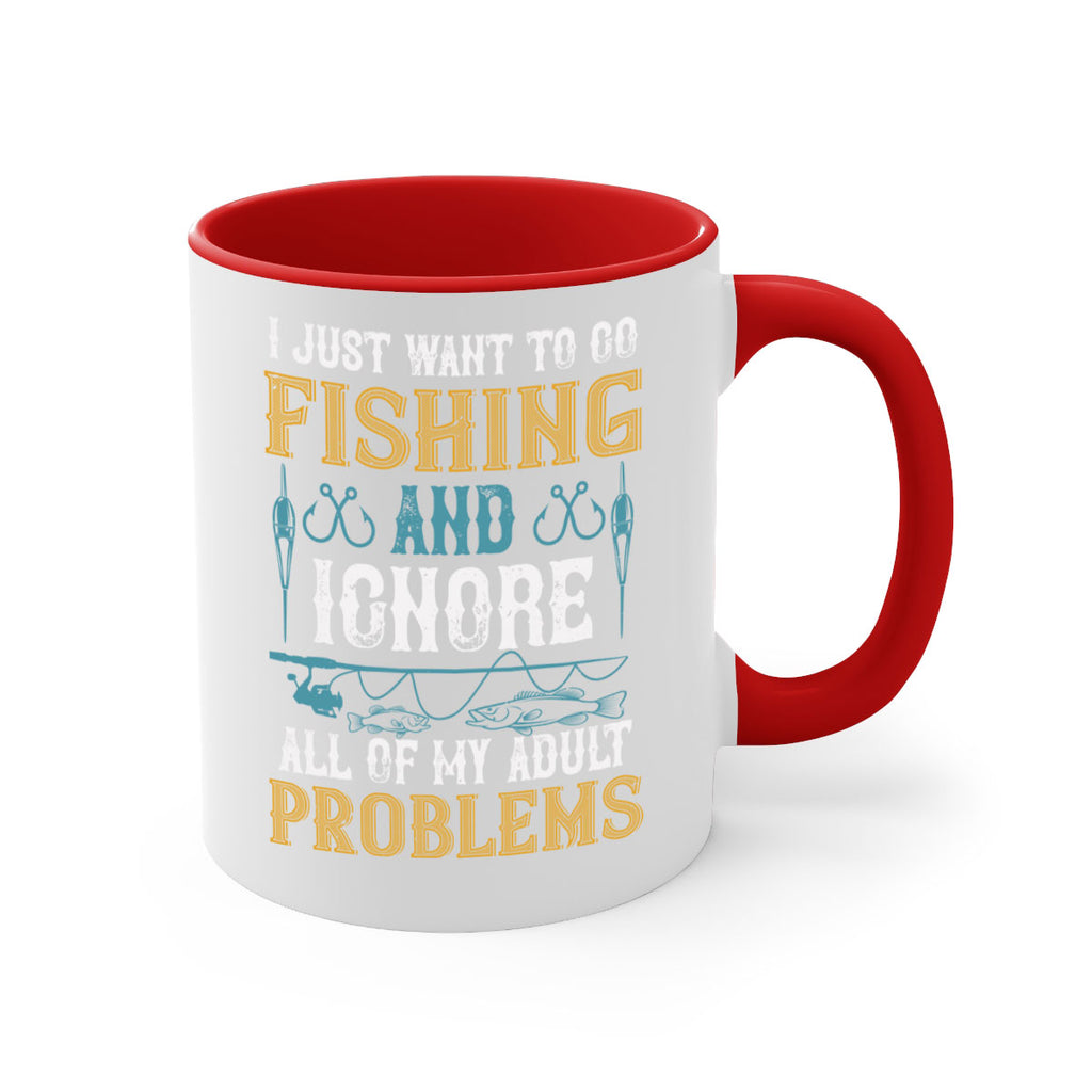 i just want to go fishing and ignore all of my adult 108#- fishing-Mug / Coffee Cup