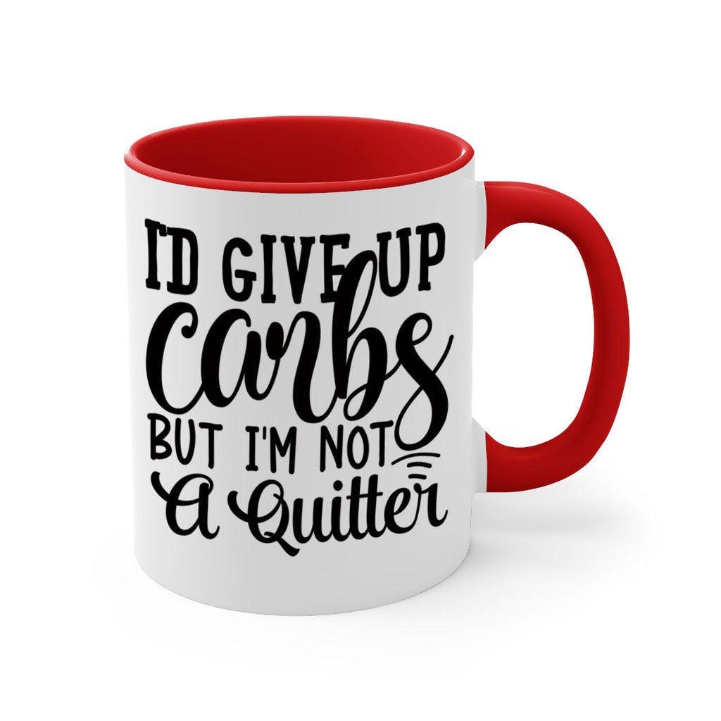 id give up carbs but im not a quitter 41#- gym-Mug / Coffee Cup