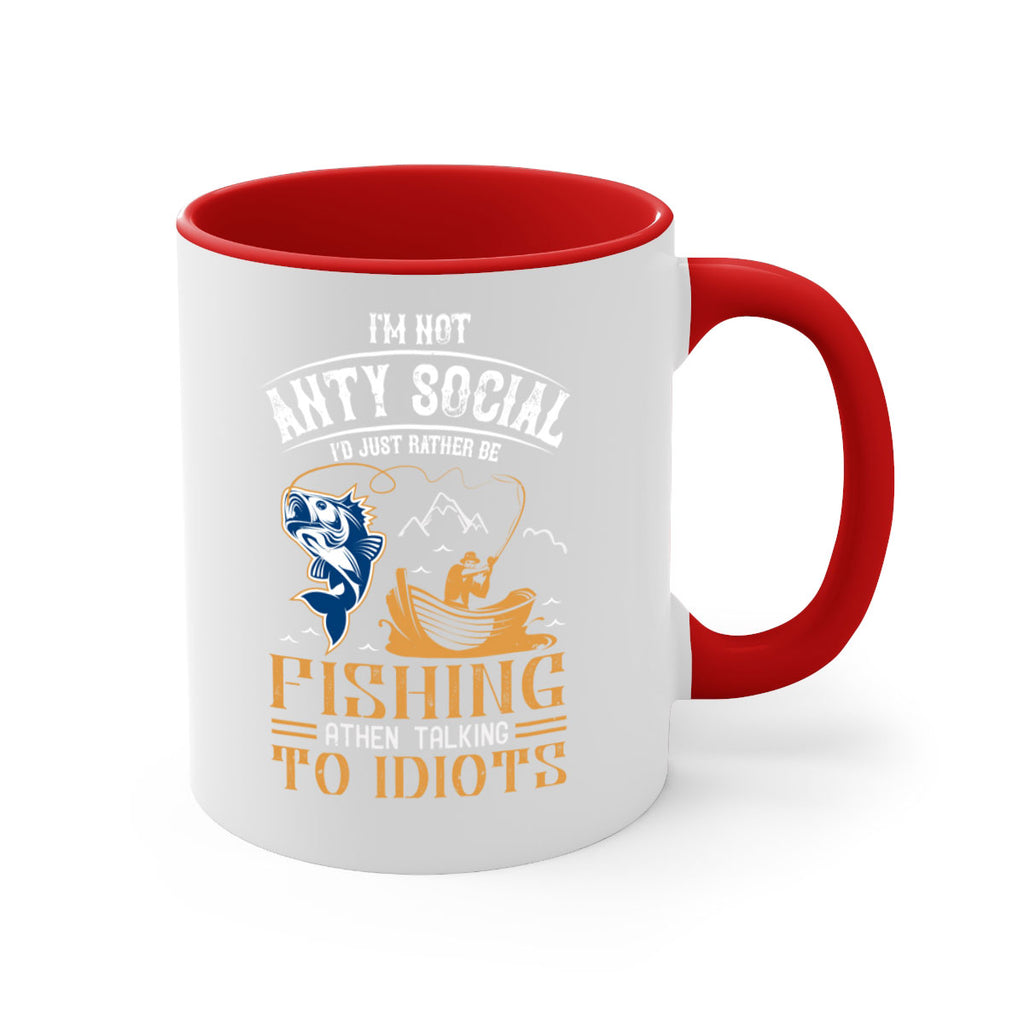 im not anty social 85#- fishing-Mug / Coffee Cup