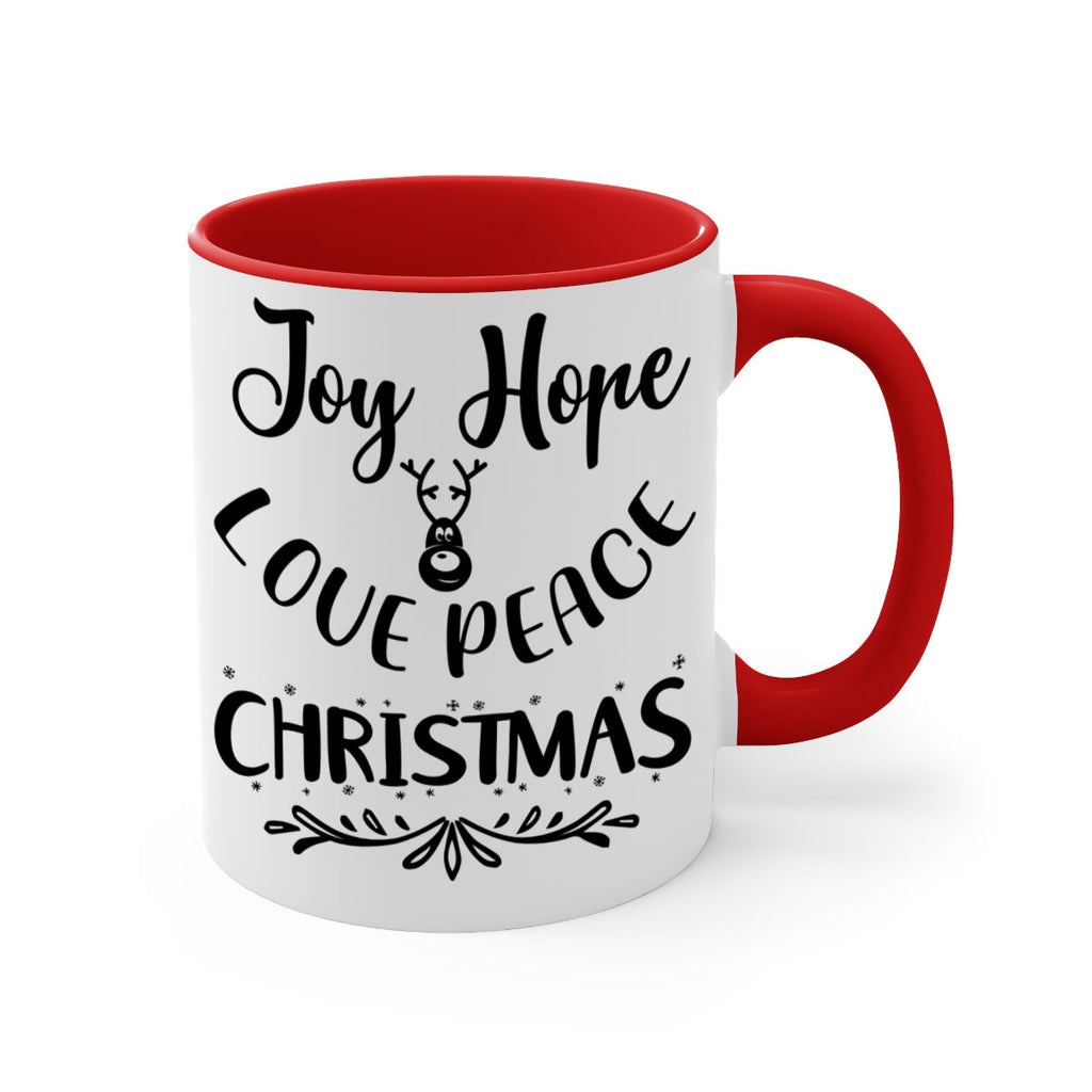 joy hope love peace christmas style 408#- christmas-Mug / Coffee Cup