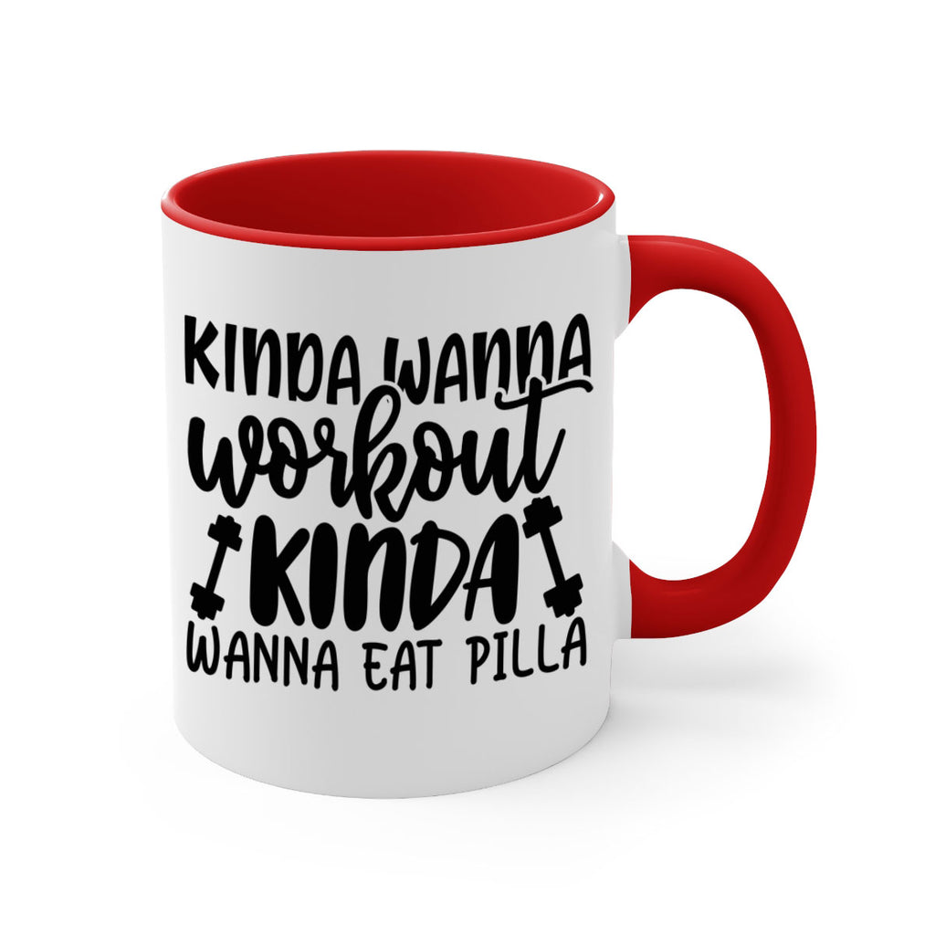 kinda wanna workout kinda wanna eat pilla 37#- gym-Mug / Coffee Cup