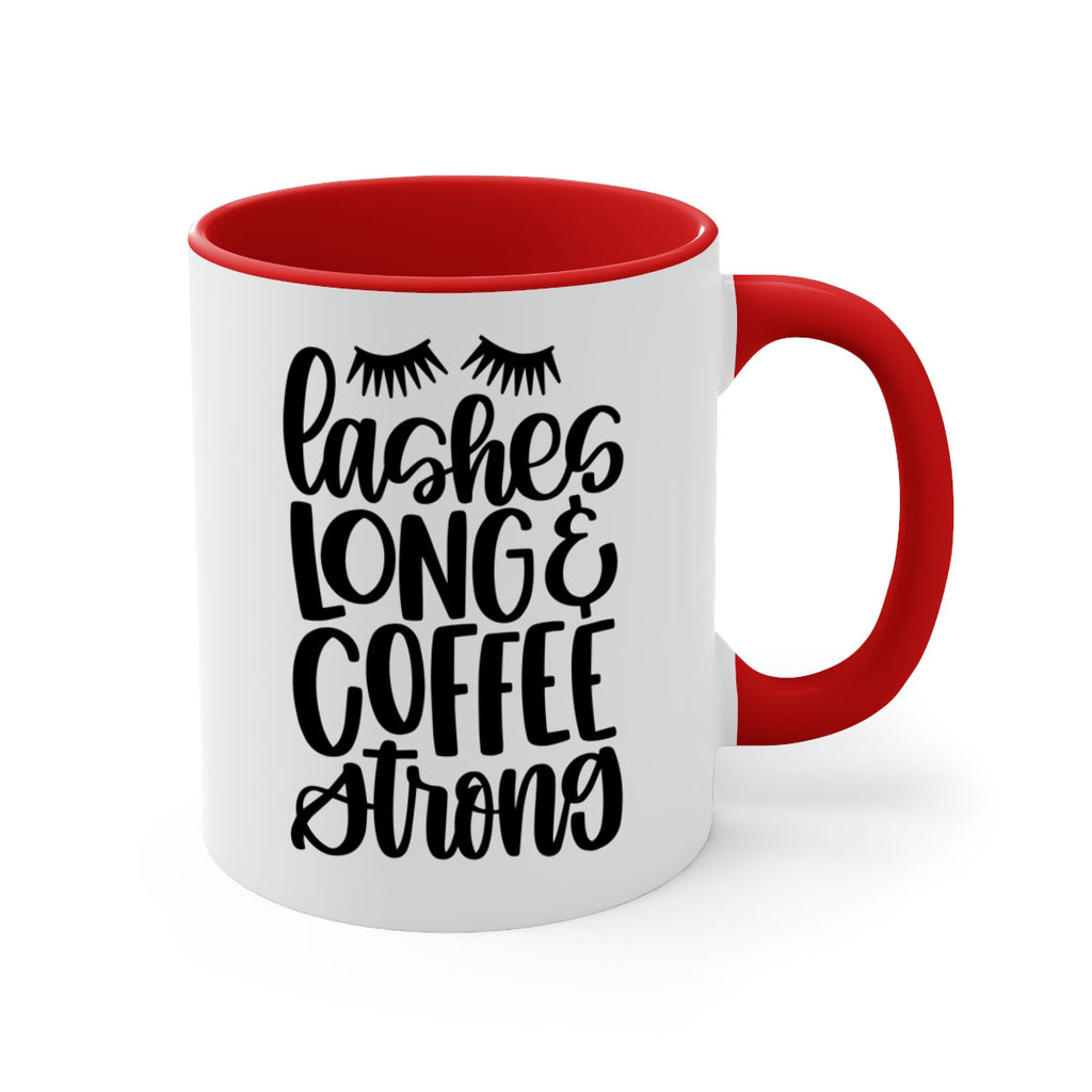 lashes long coffee strong 81#- coffee-Mug / Coffee Cup