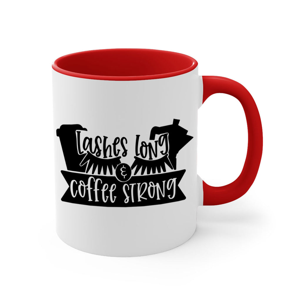 lashes long coffee strong 82#- coffee-Mug / Coffee Cup