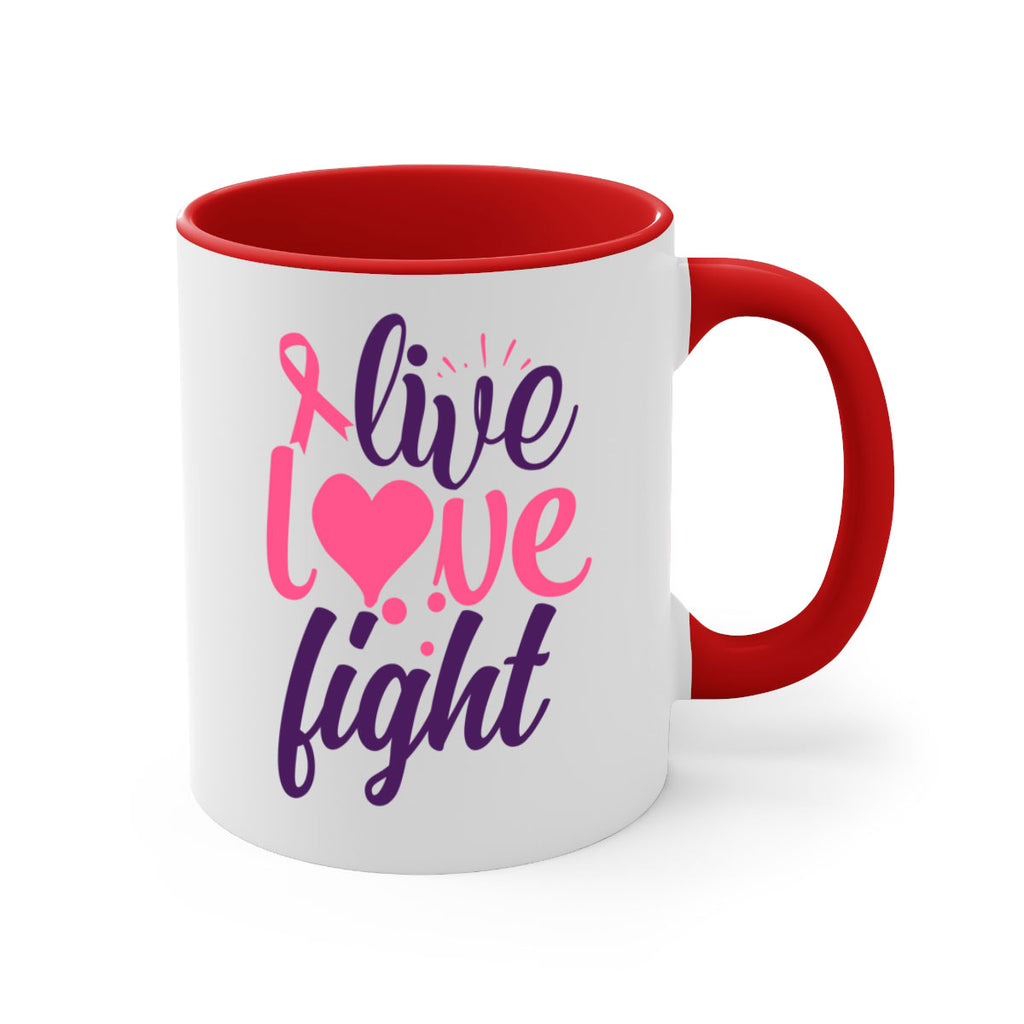 live love fight Style 8#- breast cancer-Mug / Coffee Cup