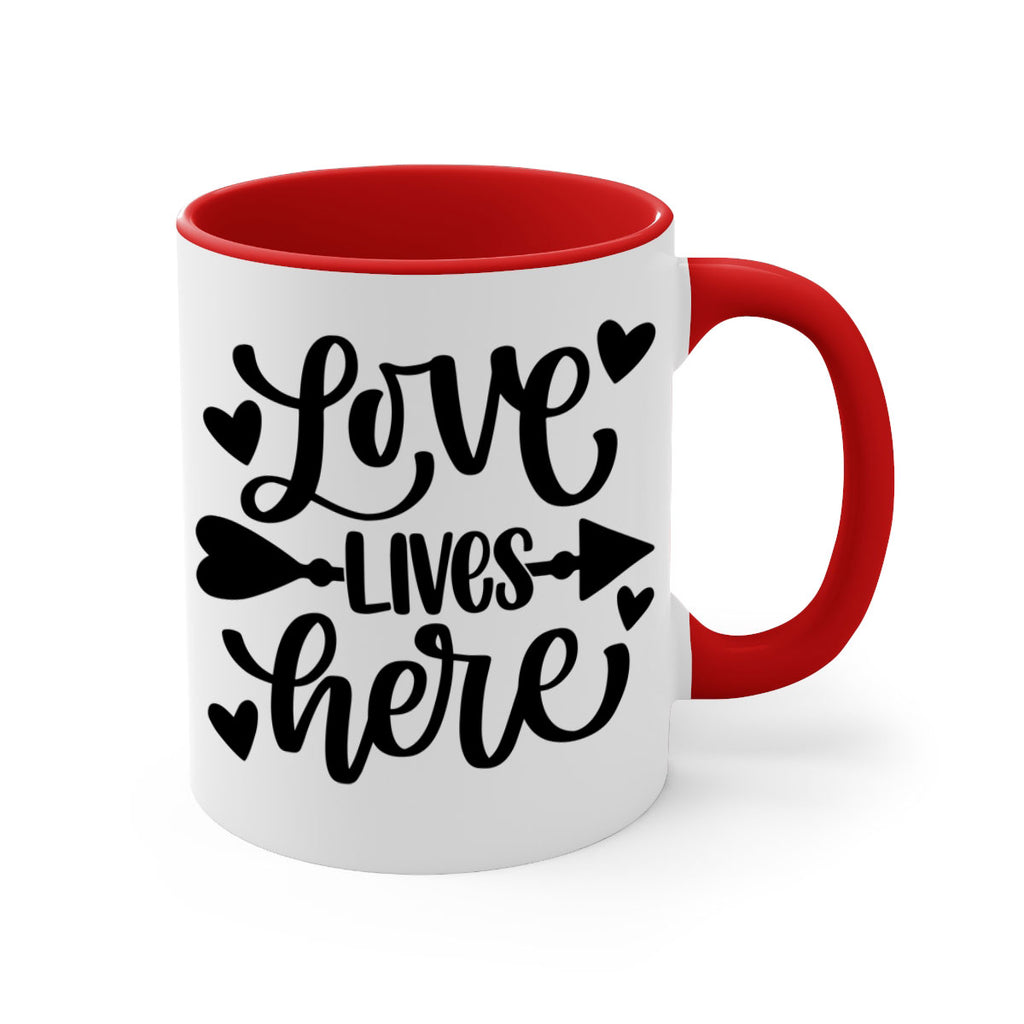 love lives here 7#- home-Mug / Coffee Cup